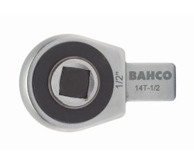 Cabeza intercambiable con cuadradillo pasante de carraca con conector rectangular | 9/14/24/27T