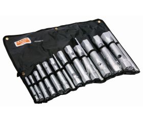 Juego de llaves de tubo de dos bocas tubulares métricas con acabado cromado (12 piezas) | 1936M/12