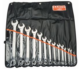 Juego de llaves combinadas acodadas métricas (14 piezas/estuche) | 1952M/14T