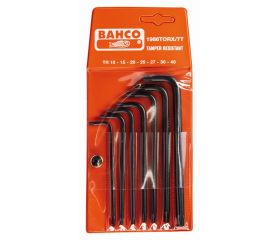 Juego de llaves hexagonales tipo allen largas y fosfatadas para TORX® inviolables (7 piezas) | 1986TORX/