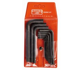 Juego de llaves hexagonales tipo allen y métricas con acabado fosfatado (10 Piezas) | 1995M/10T