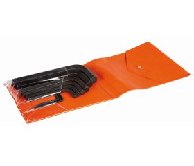 Juego de llaves hexagonales tipo allen y métricas con acabado fosfatado (15 Piezas) | 1995M/15T