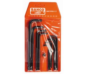 Juego de llaves hexagonales tipo allen TORX® largas y fosfatadas (11 piezas) | 1995TORX/11T