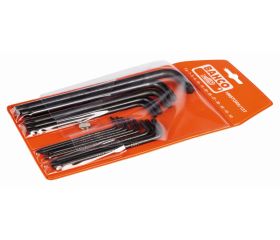 Juego de llaves hexagonales tipo allen  TORX® largas y fosfatadas (13 piezas) | 1995TORX/13T