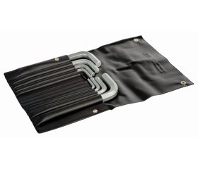 Juego de llaves hexagonales tipo allen y métricas con acabado fosfatado/cromado (11 Piezas) | 1997M/11T