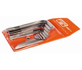 Juego de llaves hexagonales tipo allen y métricas con acabado niquelado (11 Piezas) | 1998M/11T