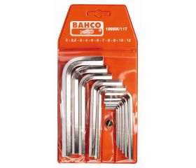 Juego de llaves hexagonales tipo allen y métricas con acabado niquelado (11 Piezas) | 1998M/11T