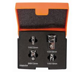 Juego de adaptadores de llaves combinadas con carraca | 1RMA/S4