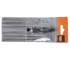 Conjunto de lima de aguja, corte basto, sin mango, 140 mm: 6 unidades | 2-470