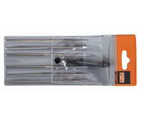 Juego de limas de aguja, limado fino y pulido, sin mango, 140 mm: 6 unidades | 2-470-14-4-0