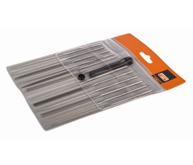 Juego de lima de aguja, corte basto, sin mango, 160 mm: 12 unidades | 2-472-16-0-0