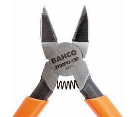 Alicates de corte diagonal con mangos recubiertos de PVC y acabado fosfatado | 2100PD