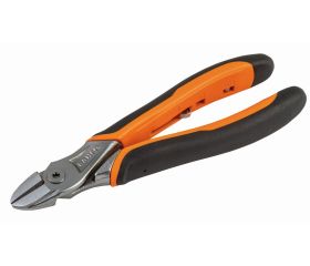 Alicates de corte diagonal ERGO™ con mango bi-componente de apertura automática y acabado cromado niquelado | 2101GC