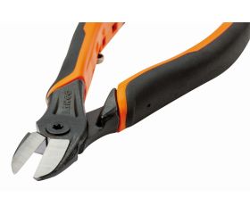 Alicates de corte diagonal ERGO™ con mango bi-componente de apertura automática y acabado fosfatado para plástico | 2101PG