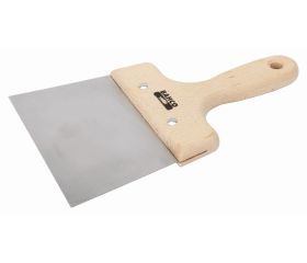 Espátulas de emplastecer con hoja de acero inoxidable y mango de madera | 2192