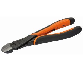 Alicates de corte diagonal «heavy duty» ERGO™ con mango bi-componente de apertura automática y acabado fosfatado | 21HDG