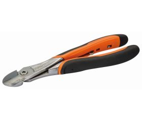Alicates de corte diagonal «heavy duty» ERGO™ con mango bi-componente de apertura automática y acabado cromado | 21HDGC