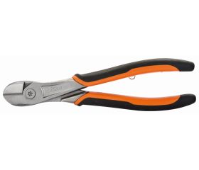 Alicates de corte diagonal «heavy duty» ERGO™ con mango bi-componente de apertura automática y acabado cromado | 21HDGC