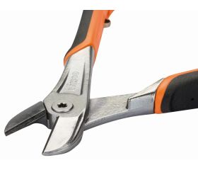 Alicates de corte diagonal «heavy duty» ERGO™ con mango bi-componente de apertura automática y acabado cromado | 21HDGC