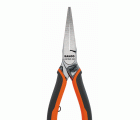 Alicates ERGO? de boca plana y cabeza larga, cromados, con mangos bi-materiales | 2421GC