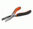 Alicates ERGO? de boca plana y cabeza larga, cromados, con mangos bi-materiales | 2421GC