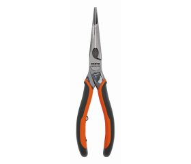 Alicates ERGO™ de boca semirredonda y punta curvada 45º, cromados, con mangos bi-materiales | 2427GC