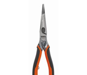 Alicates ERGO™ de boca semirredonda y punta curvada 45º, cromados, con mangos bi-materiales | 2427GC