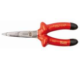Alicates de boca semirredonda con punta curva de 45° y aislados VDE | 2427V