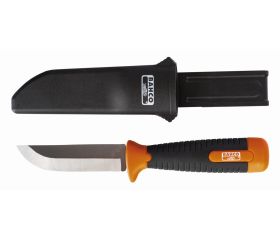 Cuchillos formones de industria pesada con hoja curvada y mango de goma | 2449