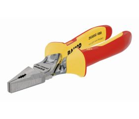 Alicate ERGO™ universal cromado, con mangos bi-materiales aislados. Filo de corte reforzado | 2630SC