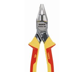 Alicate ERGO™ universal cromado, con mangos bi-materiales aislados. Filo de corte reforzado | 2630SC