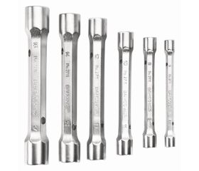 Juego de llaves de tubo de dos bocas métricas (6 piezas/caja de cartón) | 27M/