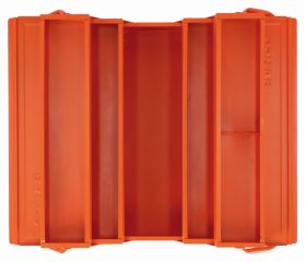 Cajas de herramientas metálicas con cinco compartimentos y posibilidad de colocar un candado | 3149-OR