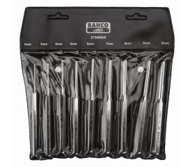 Juego de botador cilíndrico con mango hexagonal - nueve unidades/estuche | 3734NS/9