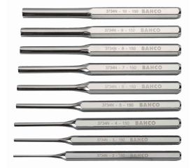 Juego de botador cilíndrico con mango hexagonal - nueve unidades/estuche | 3734NS/9