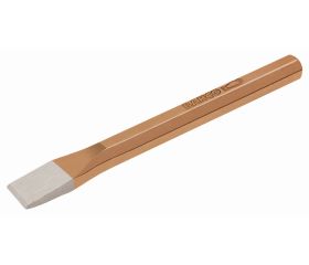 Cincel de chapista plano con mango octogonal y acabado lacado color cobre | 3756