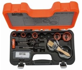 Juego de coronas de sierra bimetal Sandflex® para planchas de metal/madera, 16-50 mm (8 piezas) | 3834-62-16/50