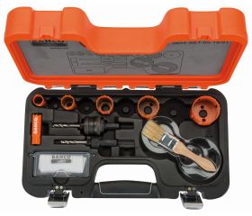 Juego de coronas de sierra bimetal Sandflex® de 16-51 mm para planchas de metal/madera (9 piezas) | 3834-65-16/51