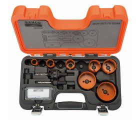 Juego de coronas de sierra bimetal Sandflex® de 22-68 mm (10 piezas) | 3834-73-22/68