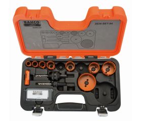 Juego de coronas de sierra bimetal Sandflex® de 16-67 mm para planchas de metal/madera (11 piezas) | 3834-94