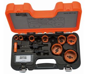 Juego de coronas bi-metal Sandflex® para planchas de metal/madera, 16-64 mm: 12 piezas | 3834-95