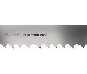 Hoja de sierra de cinta de diseño exclusivo para aceros para herramientas y materiales más duros con vida útil más larga | 3858 PHX P9000