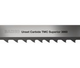 Hojas de sierra de cinta de carburo sin ensamblar con multi viruta recubiertas TMC | 3860 Unset Carbide TMC Coated