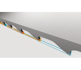 Hojas de sierra de cinta de carburo sin ensamblar con multi viruta recubiertas TMC | 3860 Unset Carbide TMC Coated