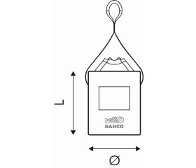 Bolsas de elevación con correa reforzada | 3875-HB30/3875-HB60