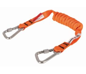 High Visibility Orange Strap Lanyards with Fixed Carabiner 10 kg  | 3875-LY100