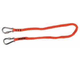 Lanyards naranjas de alta visibilidad con mosquetón para 1 kg | 3875-LY5