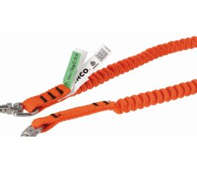 Lanyards naranjas de alta visibilidad con mosquetón giratorio para 1 kg | 3875-LY600