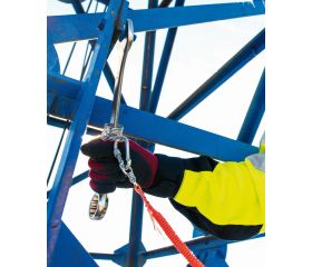 Lanyards naranjas de alta visibilidad con mosquetón giratorio para 1 kg | 3875-LY600