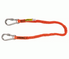 Lanyards naranjas de alta visibilidad con mosquetón fijo para 3&nbsp;kg | 3875-LY700